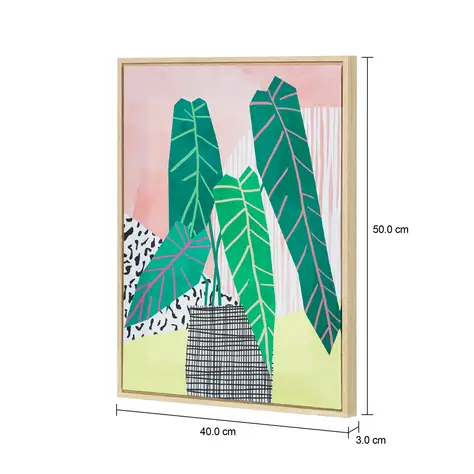 Imagem com medidas do produto QUADRO 40 CM X 50 CM LOW POLY II