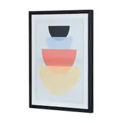 QUADRO 45 CM X 60 CM HARMONIC GEO I - PRETO/MULTICOR - Foto 2