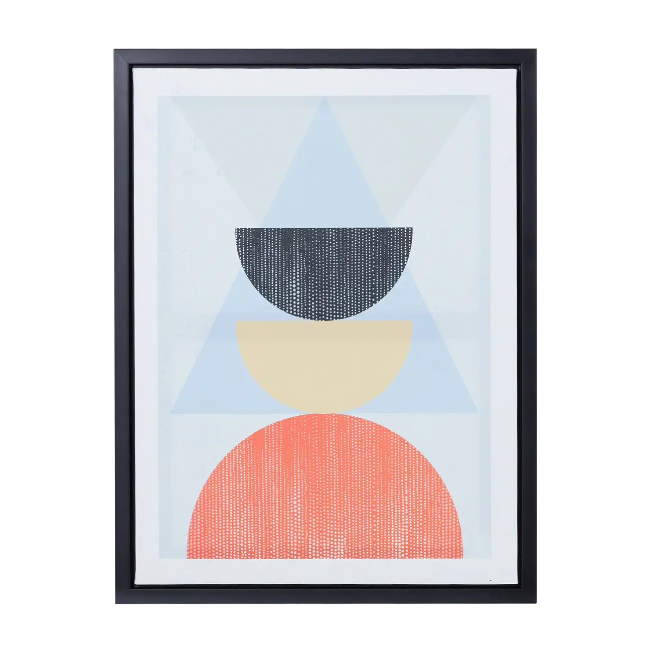 QUADRO 45 CM X 60 CM HARMONIC GEO II - PRETO/MULTICOR - Foto 1