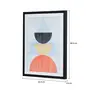 QUADRO 45 CM X 60 CM HARMONIC GEO II - PRETO/MULTICOR - Foto 3