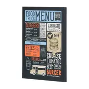 TELA 30 CM X 40 CM FOOD TRUCK MENU - MULTICOR - Foto 2