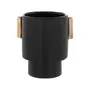VASO 15 CM TROPHY - PRETO/OURO - Foto 1