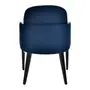 CADEIRA COM BRAÇOS ERTE - PRETO/GALAXY BLUE - Foto 5