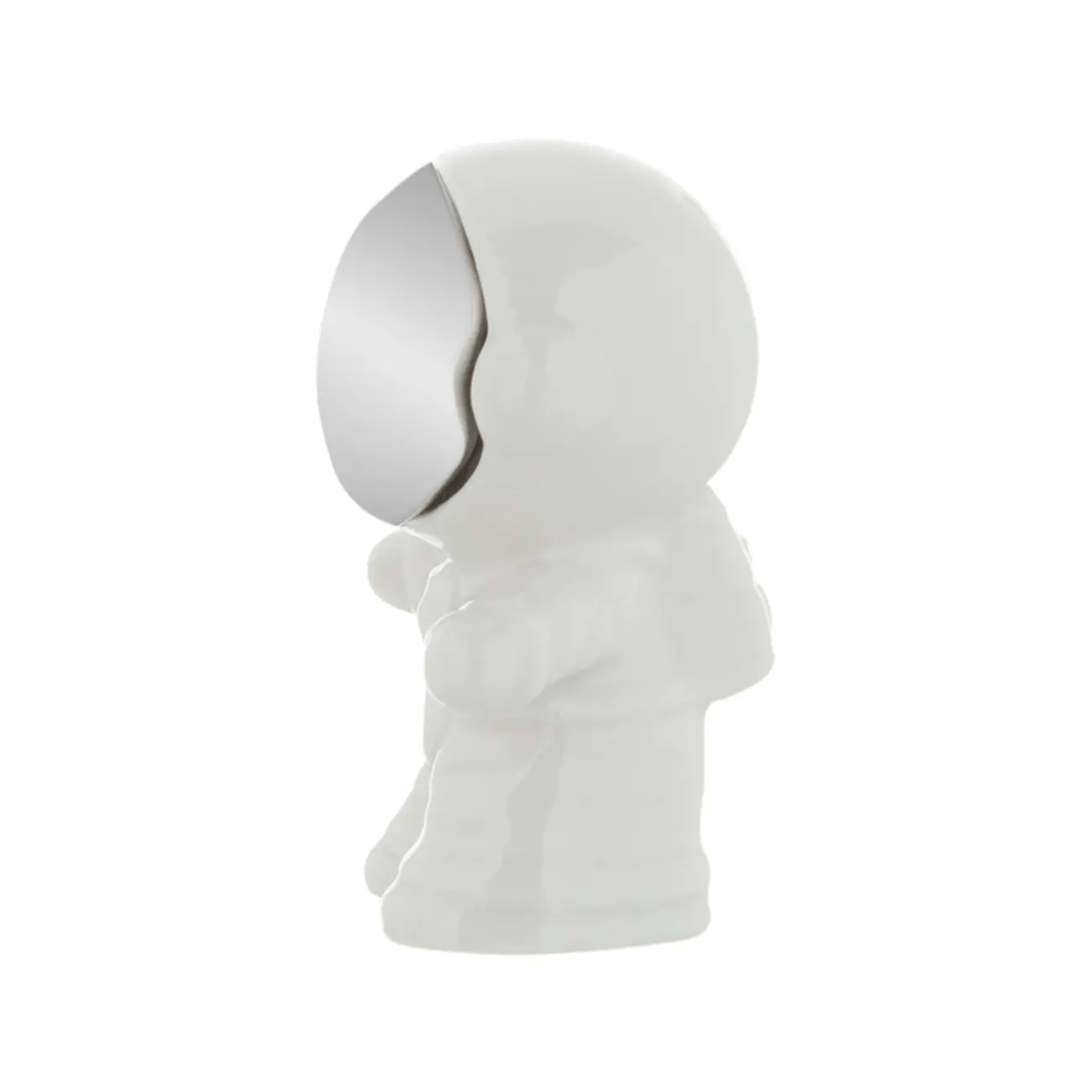 ADORNO MESA 8 CM COSMO NAUTA - BRANCO/PRATA - Foto 3