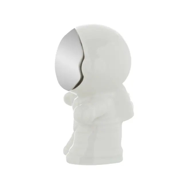 ADORNO MESA 8 CM COSMO NAUTA - BRANCO/PRATA - Foto 3