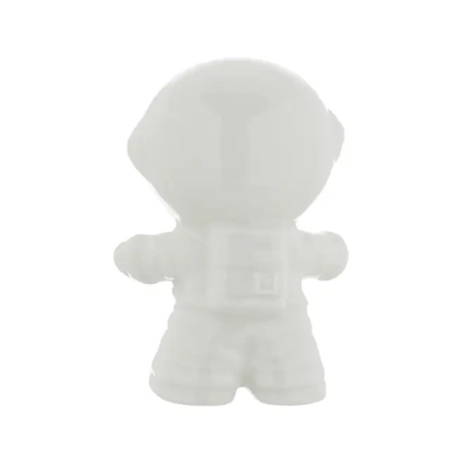 ADORNO MESA 8 CM COSMO NAUTA - BRANCO/PRATA - Foto 4
