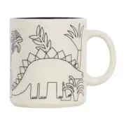CANECA 270 ML BENTOSSAURO - OFF WHITE/PRETO - Foto 1