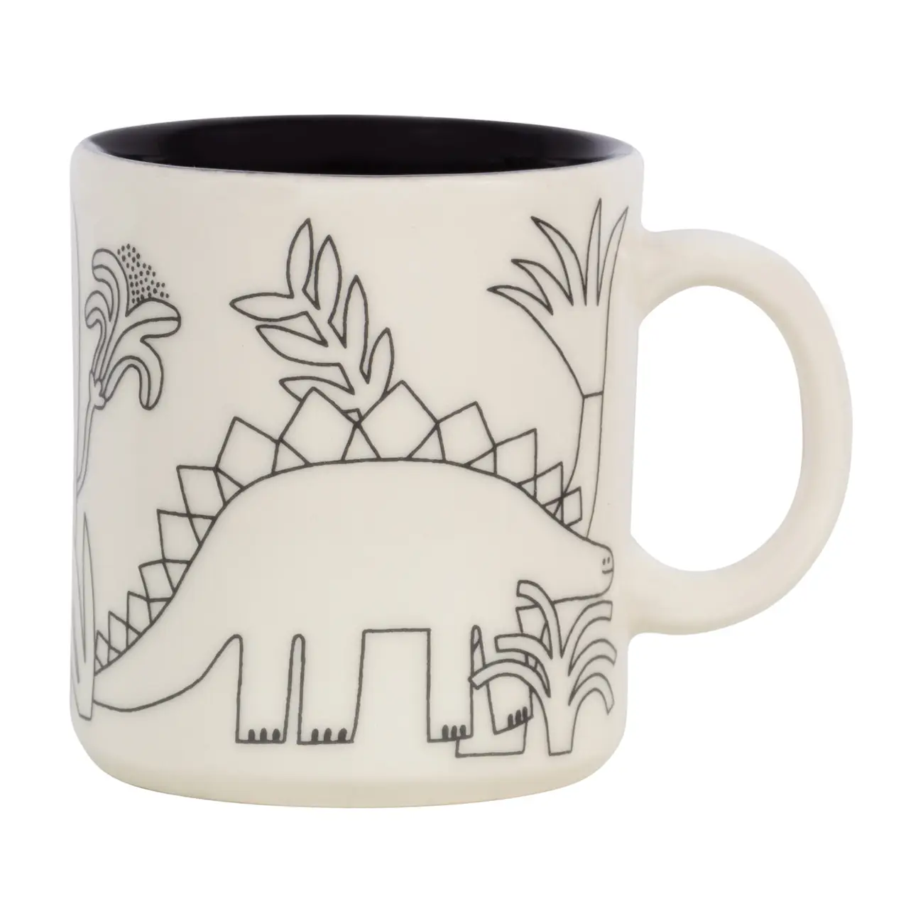 CANECA 270 ML BENTOSSAURO - OFF WHITE/PRETO - Foto 2