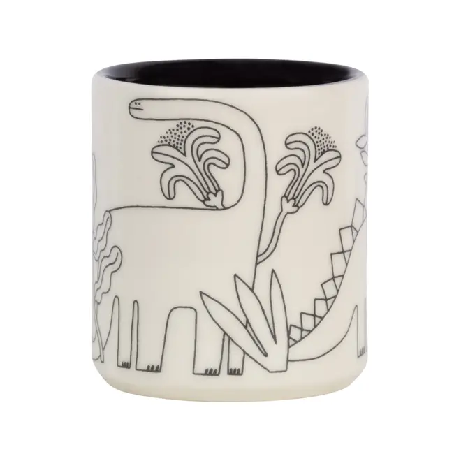 CANECA 270 ML BENTOSSAURO - OFF WHITE/PRETO - Foto 3