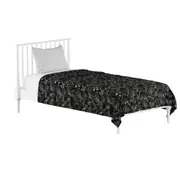 LENÇOL DE SOLTEIRO 1,60 M X 2,40 M BENTOSSAURO - PRETO/ OFFWHITE - Foto 4