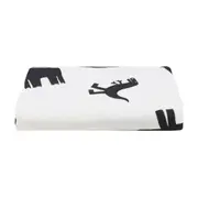 LENÇOL COM ELÁSTICO INFANTIL 78 CM X 1,62 M X 18 CM BENTOSSAURO DINOS - OFF WHITE/PRETO - Foto 1