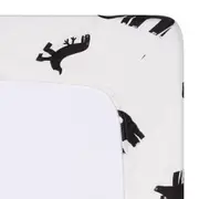 LENÇOL COM ELÁSTICO INFANTIL 78 CM X 1,62 M X 18 CM BENTOSSAURO DINOS - OFF WHITE/PRETO - Foto 2