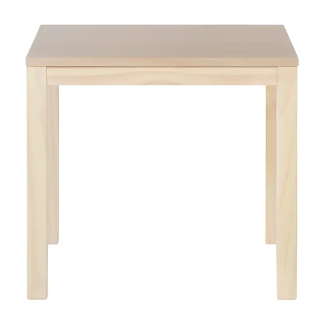 TRAÇO MESA INFANTIL 55 CM X 55 CM - NATURAL WASHED - Foto 1