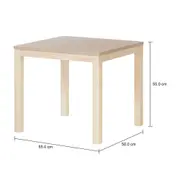 TRAÇO MESA INFANTIL 55 CM X 55 CM - NATURAL WASHED - Foto 3