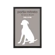 PORTA-RETRATO 10 CM X 15 CM MINIMALIST - PRETO - Foto 1