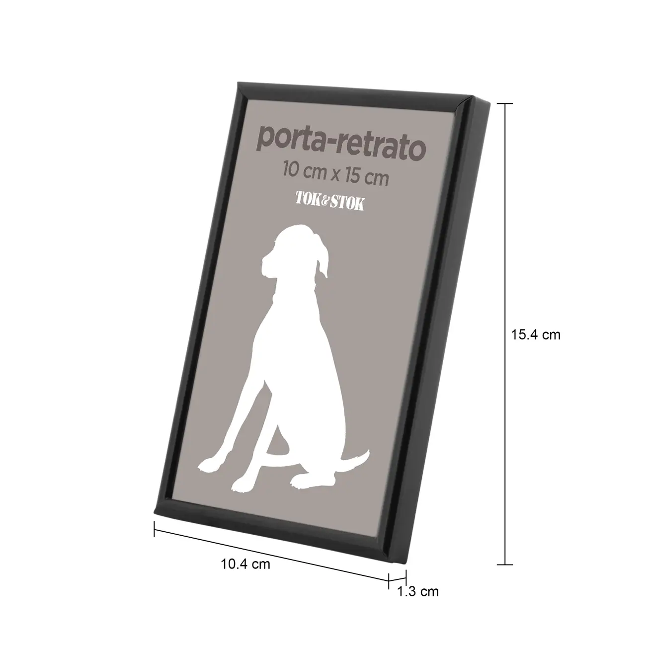 PORTA-RETRATO 10 CM X 15 CM MINIMALIST - PRETO - Foto 3