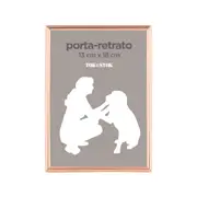 PORTA- RETRATO 13 CM X 18 CM MINIMALIST - COBRE - Foto 1