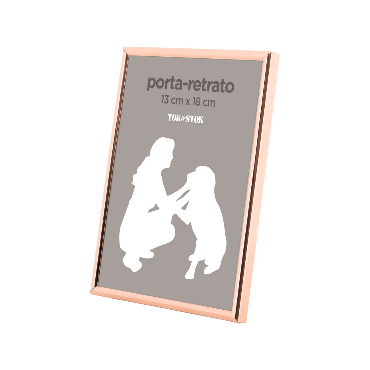 PORTA- RETRATO 13 CM X 18 CM MINIMALIST - COBRE - Foto 2