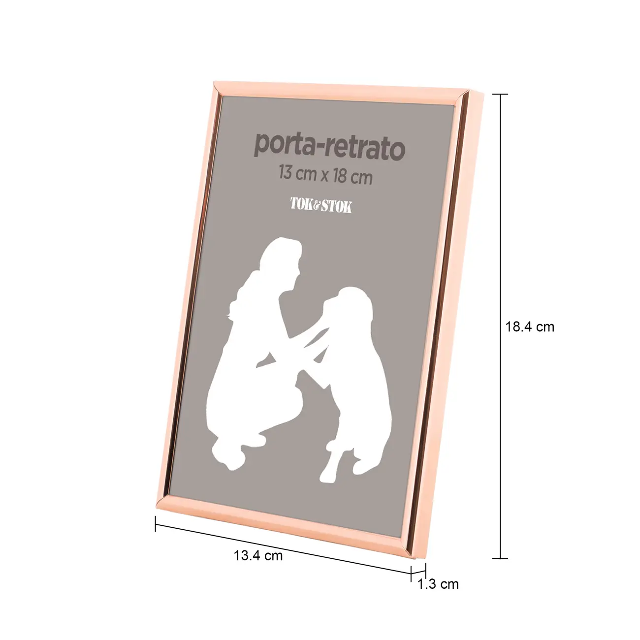 PORTA- RETRATO 13 CM X 18 CM MINIMALIST - COBRE - Foto 3