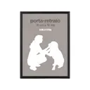 PRETO - PORTA- RETRATO 13 CM X 18 CM MINIMALIST