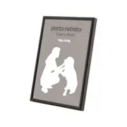 PORTA- RETRATO 13 CM X 18 CM MINIMALIST - PRETO - Foto 2
