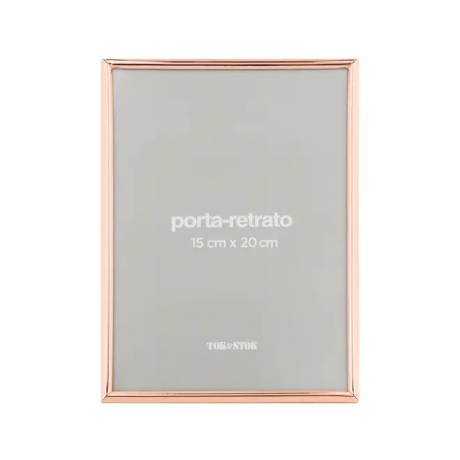 PORTA-RETRATO 15 CM X 20 CM MINIMALIST - COBRE - Foto 1