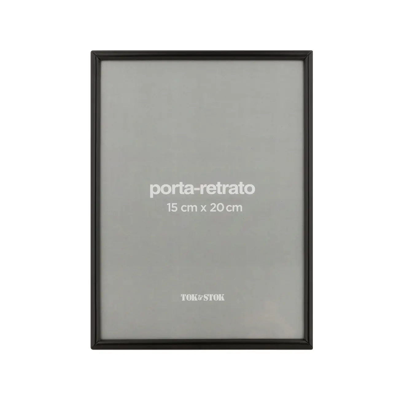PORTA-RETRATO 15 CM X 20 CM MINIMALIST - PRETO - Foto 1