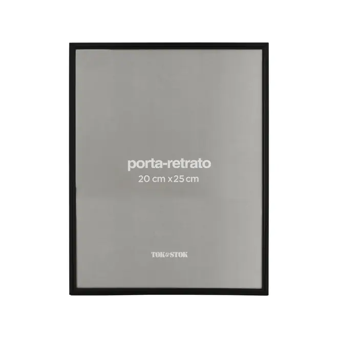 PORTA-RETRATO 20 CM X 25 CM MINIMALIST - PRETO - Foto 1