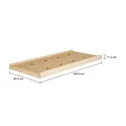 TENDINHA/ESCONDE-ESCONDE CAMA SOLTEIRO INFERIOR 78 CM - NATURAL WASHED - Foto 7