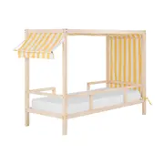 TENDINHA CAMA SOLTEIRO 78 CM - NATURAL WASHED/MULTICOR - Foto 1