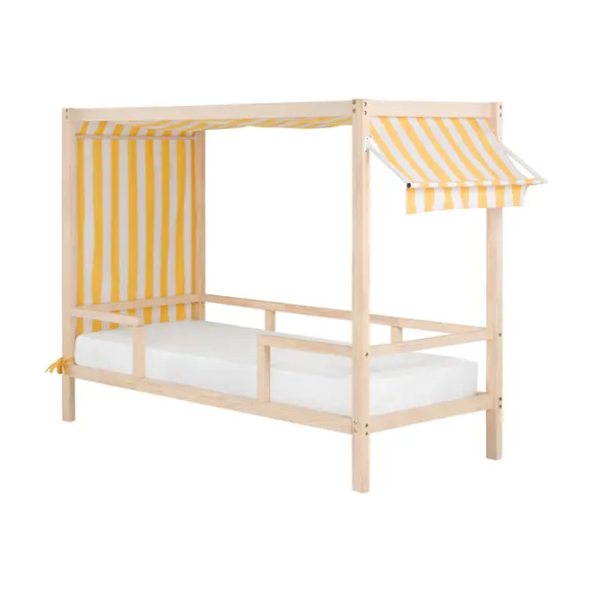 TENDINHA CAMA SOLTEIRO 78 CM - NATURAL WASHED/MULTICOR - Foto 3