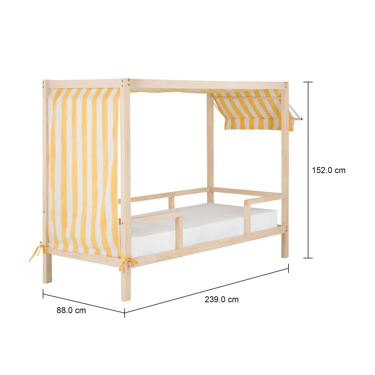 TENDINHA CAMA SOLTEIRO 78 CM - NATURAL WASHED/MULTICOR - Foto 7