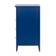 MESA DE CABECEIRA ALTA 3 GAVETAS DEVON - AZUL - Foto 4