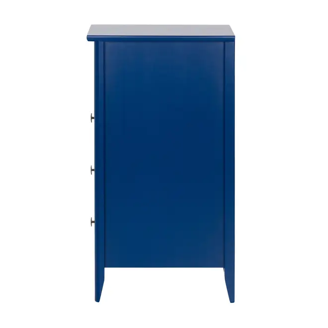 MESA DE CABECEIRA ALTA 3 GAVETAS DEVON - AZUL - Foto 4