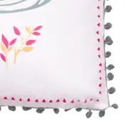 ALMOFADA 43 CM X 43 CM DELÍRIO DELÍCIA - ROSA ANTIQUE/AZUL CLARO - Foto 2