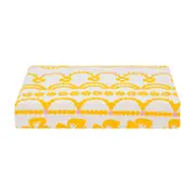 LENÇOL COM ELÁSTICO JR. 78 CM X 1,62 M X 18 CM FRÓ E FRÔ - AMARELO/ OFF WHITE - Foto 1