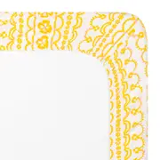 LENÇOL COM ELÁSTICO JR. 78 CM X 1,62 M X 18 CM FRÓ E FRÔ - AMARELO/ OFF WHITE - Foto 2