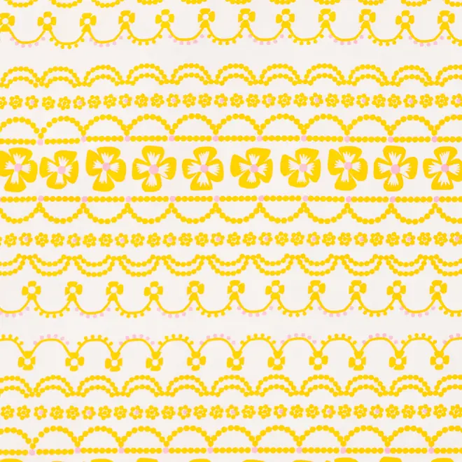 LENÇOL COM ELÁSTICO JR. 78 CM X 1,62 M X 18 CM FRÓ E FRÔ - AMARELO/ OFF WHITE - Foto 3