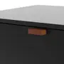 ANDAS RACK 2 PORTAS/ 2 GAVETAS 1,60 M X 42 CM - PRETO/NOZES - Foto 8