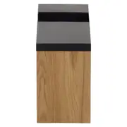 MESA DE CENTRO COM COMPARTIMENTO 80 CM X 20 CM PRANCHA - OAK TAMMI/PRETO - Foto 3