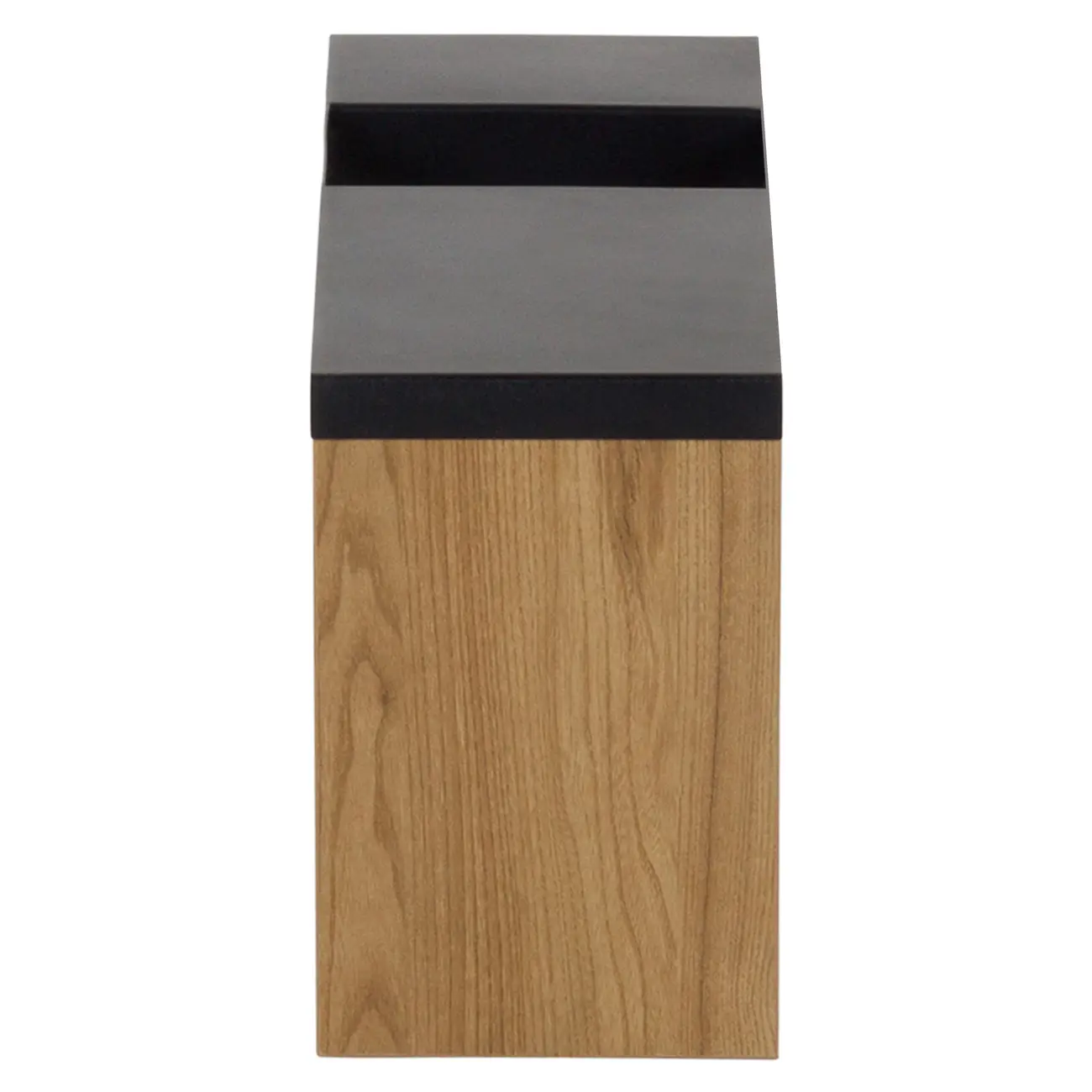 MESA DE CENTRO COM COMPARTIMENTO 80 CM X 20 CM PRANCHA - OAK TAMMI/PRETO - Foto 3