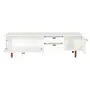 ANDAS RACK 2 PORTAS/ 2 GAVETAS 1,60 M X 42 CM - BRANCO/NOZES - Foto 3