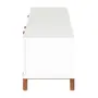 ANDAS RACK 2 PORTAS/ 2 GAVETAS 1,60 M X 42 CM - BRANCO/NOZES - Foto 5