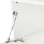 ANDAS RACK 2 PORTAS/ 2 GAVETAS 1,60 M X 42 CM - BRANCO/NOZES - Foto 7