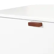 ANDAS RACK 2 PORTAS/ 2 GAVETAS 1,60 M X 42 CM - BRANCO/NOZES - Foto 8