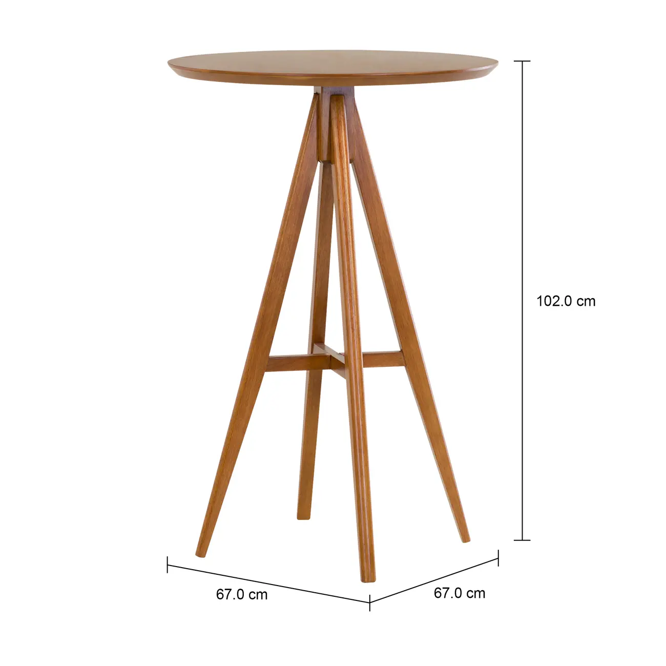 MESA ALTA REDONDA 68 CM BASTIA - NOZES - Foto 4