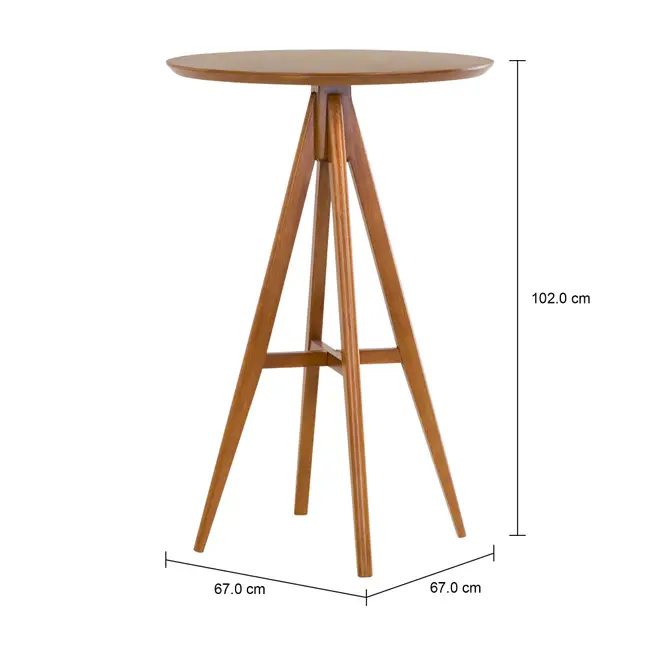 MESA ALTA REDONDA 68 CM BASTIA - NOZES - Foto 4