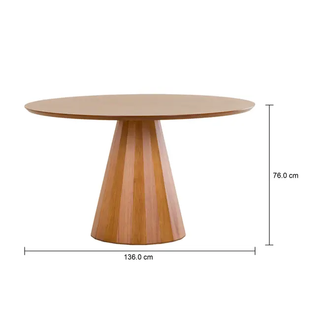 MESA DE JANTAR REDONDA 1,30 M MENDOZA - NOZES - Foto 7
