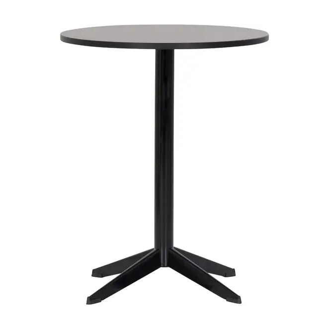 MESA DE COZINHA REDONDA 60 CM SNACK - PRETO/PRETO - Foto 1
