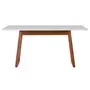 MESA DE JANTAR 1,60 M X 90 CM QUEST - NOZES/BRANCO - Foto 1